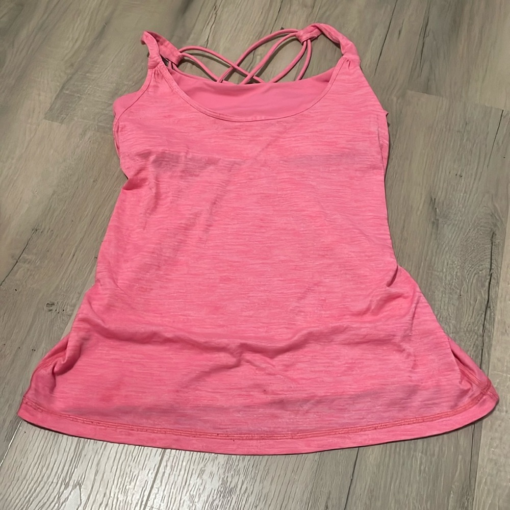 Lululemon Sunset Salutation Tank sz 6 In Pink Lemonade